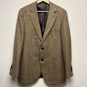 Suitsupply Tan Checkered Men's Blazer